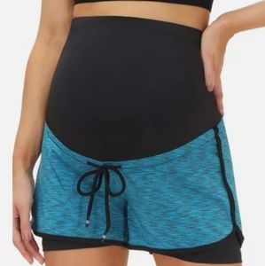 Maacie over the belly Maternity shorts 2X NWT